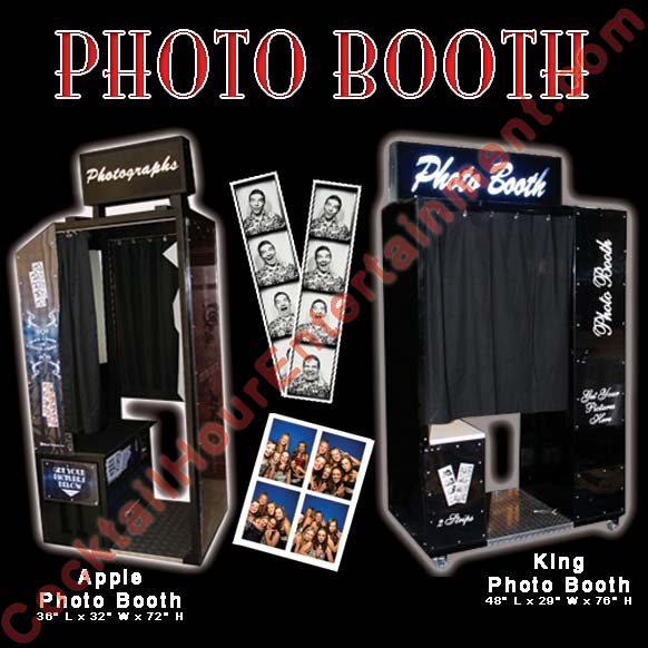 photo booth rentals apple & king photo booths