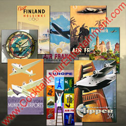 digital backdrop sample 11 travel posters