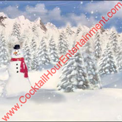 digital backdrop sample 31 winter wonderland snowman