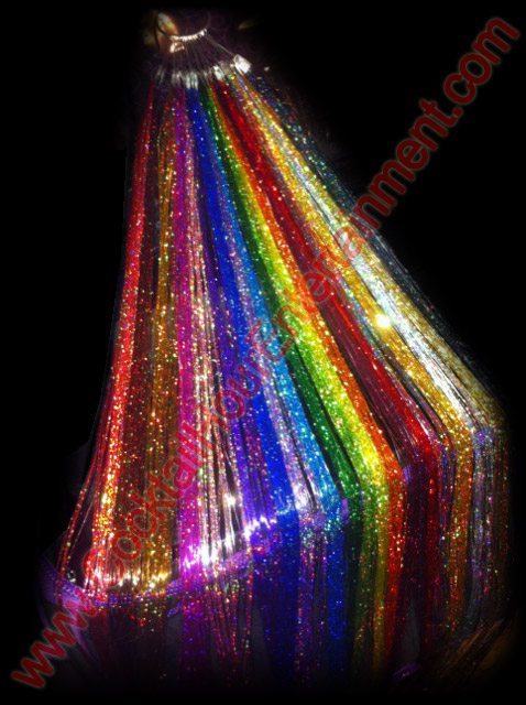 Tinsel Hair Extensions for Bar Mitzvah Entertainment
